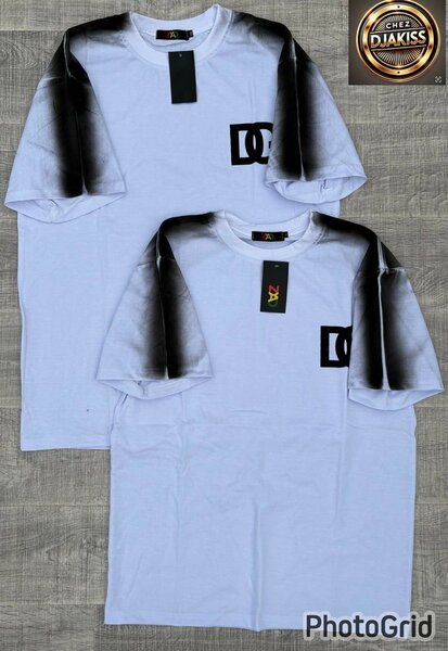 T-shirt blanc ombré DC