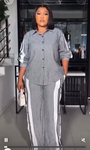 Ensemble rayé élégant