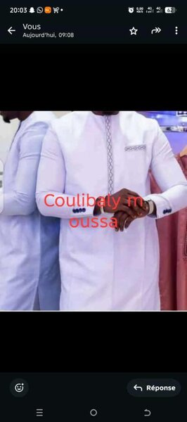 Tenue africaine élégante homme