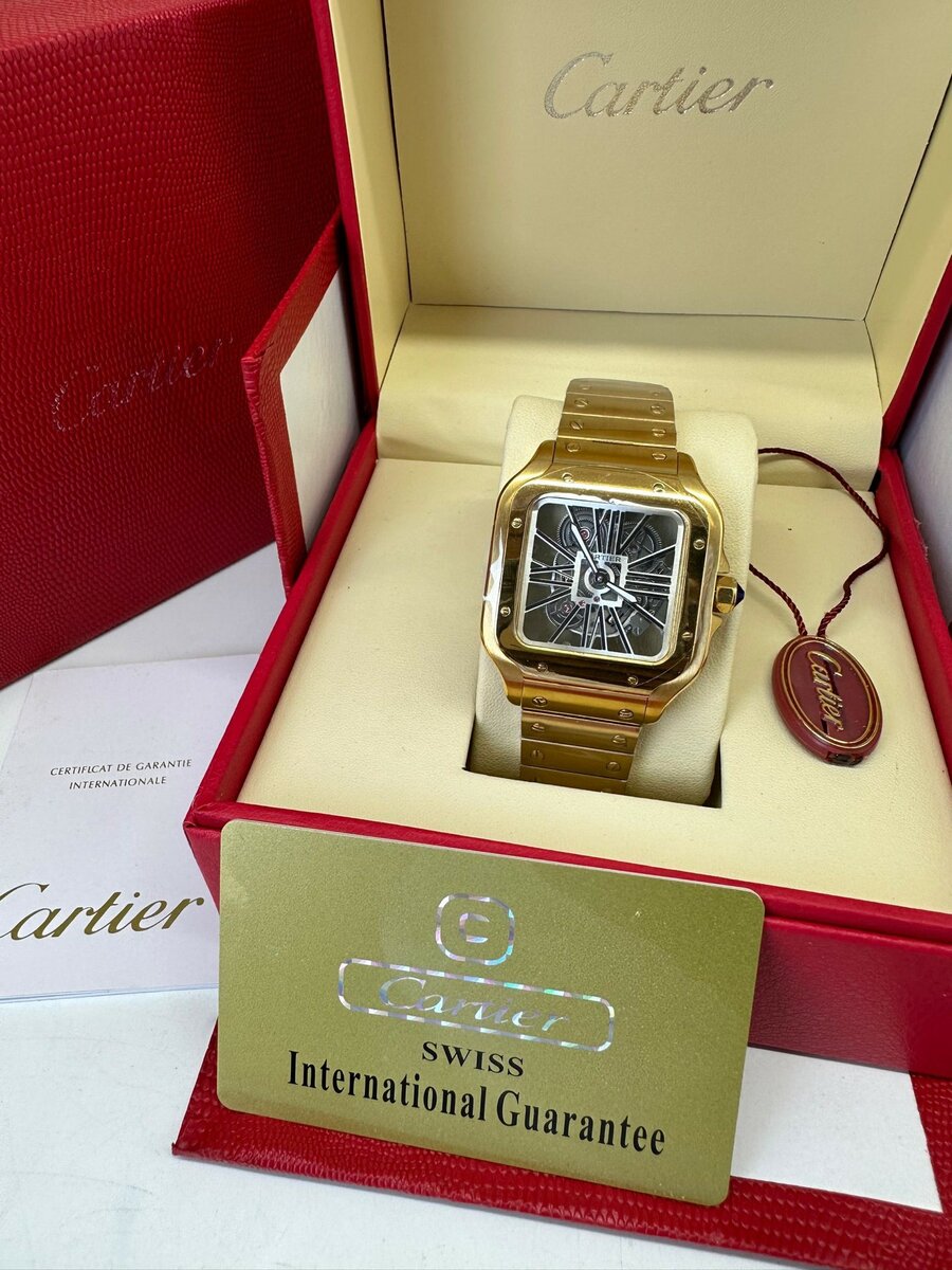 Premium Stainless Steel Cartier Santos