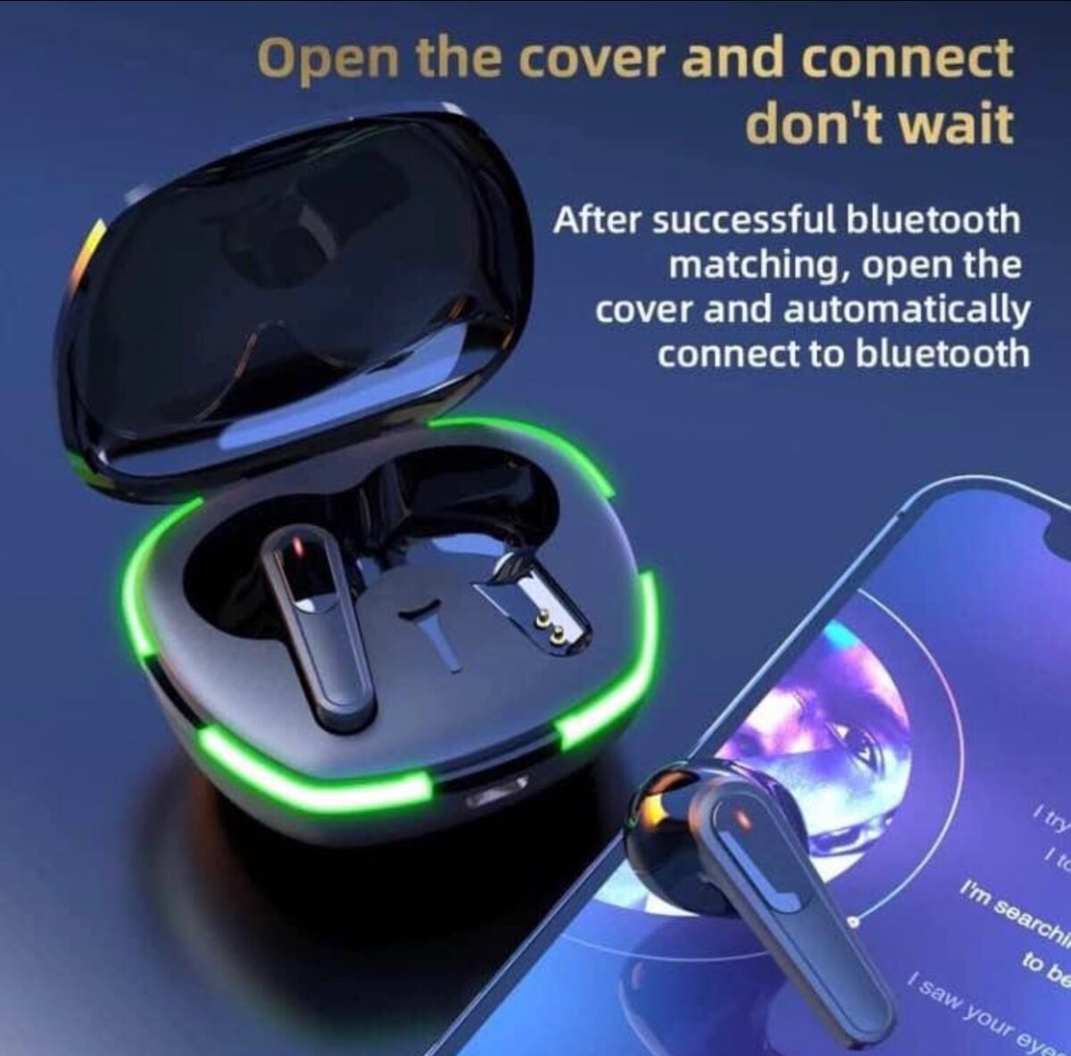 Bluetooth EarPod Pro 60 Black Luminous
