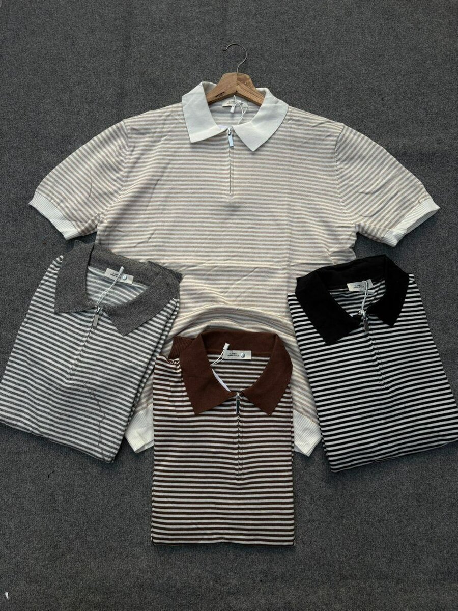 T-shirts décontractés rayés