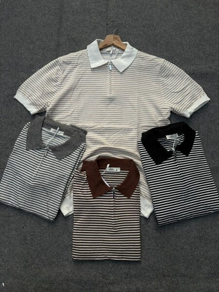 T-shirts décontractés rayés