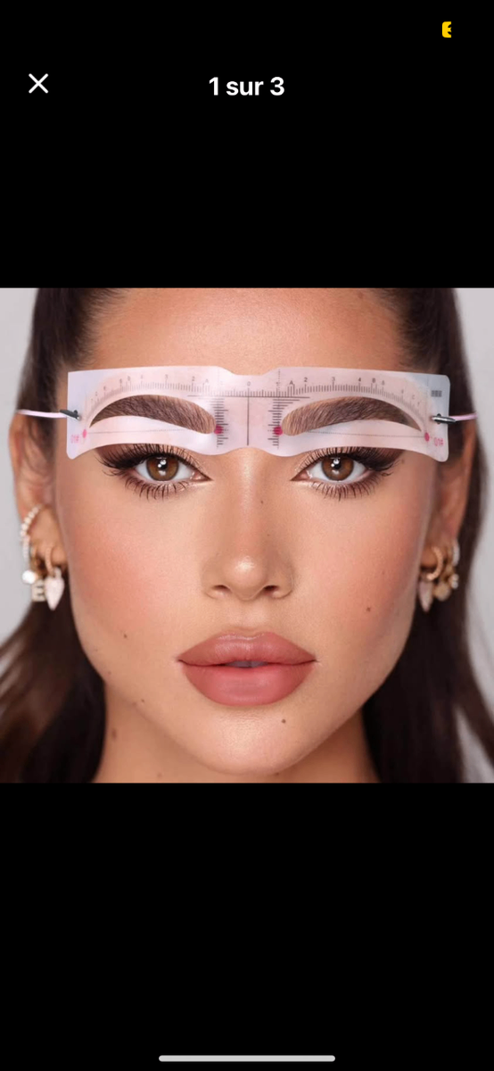 Pochoirs à sourcils professionnels