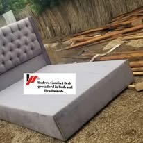 custom made bed with a high base