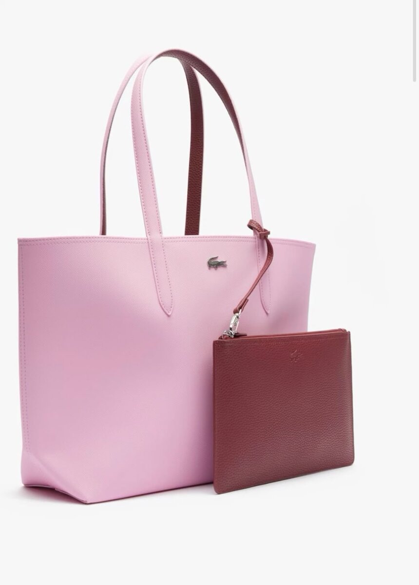 Sac à main rose Lacoste