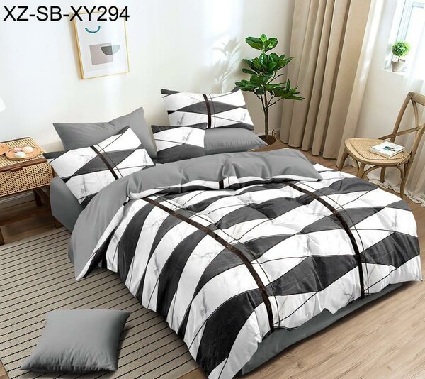 Parure de lit moderne rayée