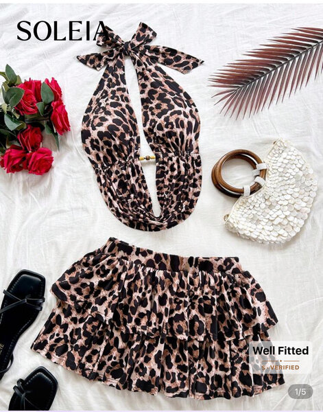 Maillot de Bain Léopard Femme