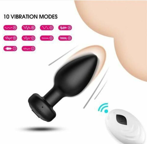 Plug vibrant télécommandé 10 modes