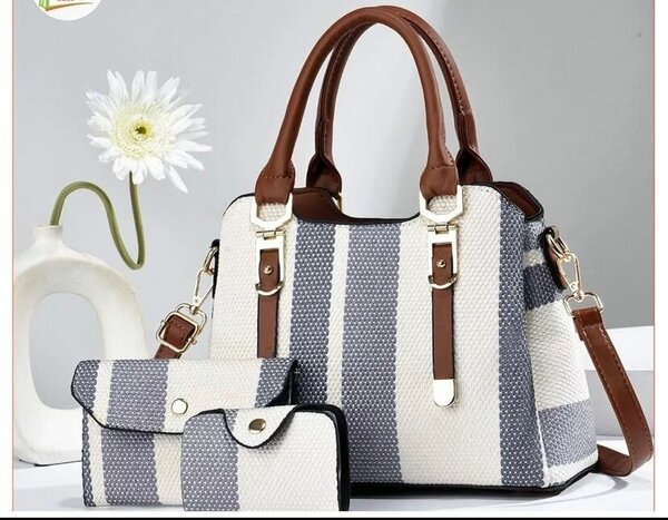 Set de sacs à rayures élégants