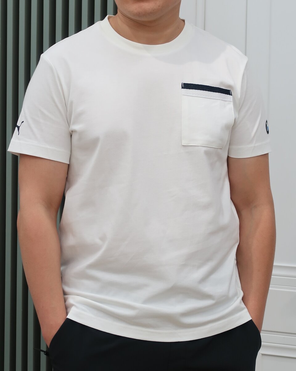 Мужская белая футболка от BMW Motorsport