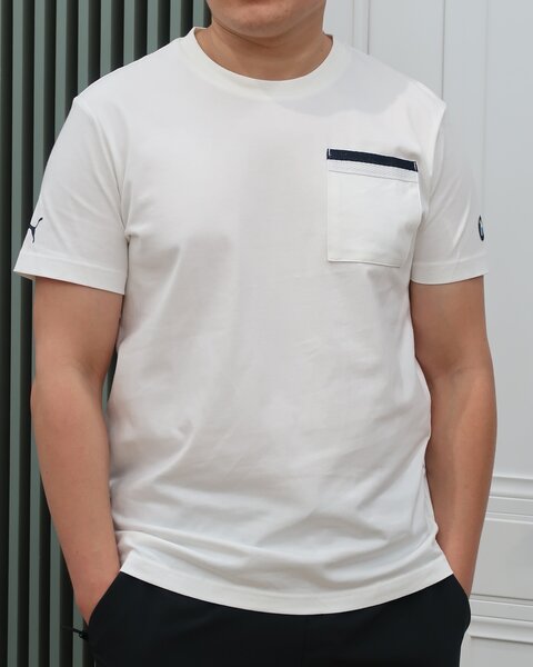 Мужская белая футболка от BMW Motorsport