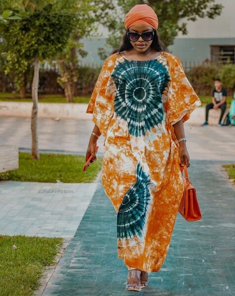 Robe boubou colorée