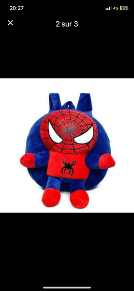 Sac à dos peluche super-héros