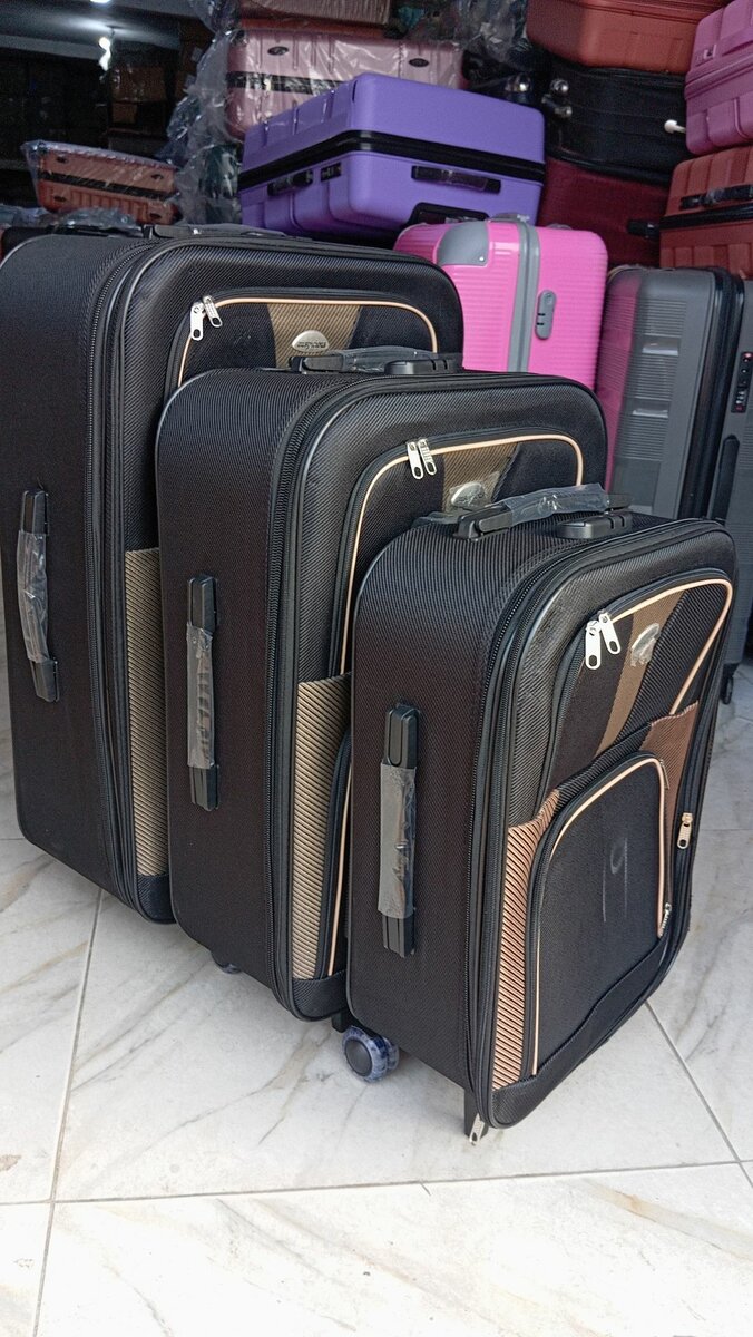 Lot de 3 valises voyage TISSUE