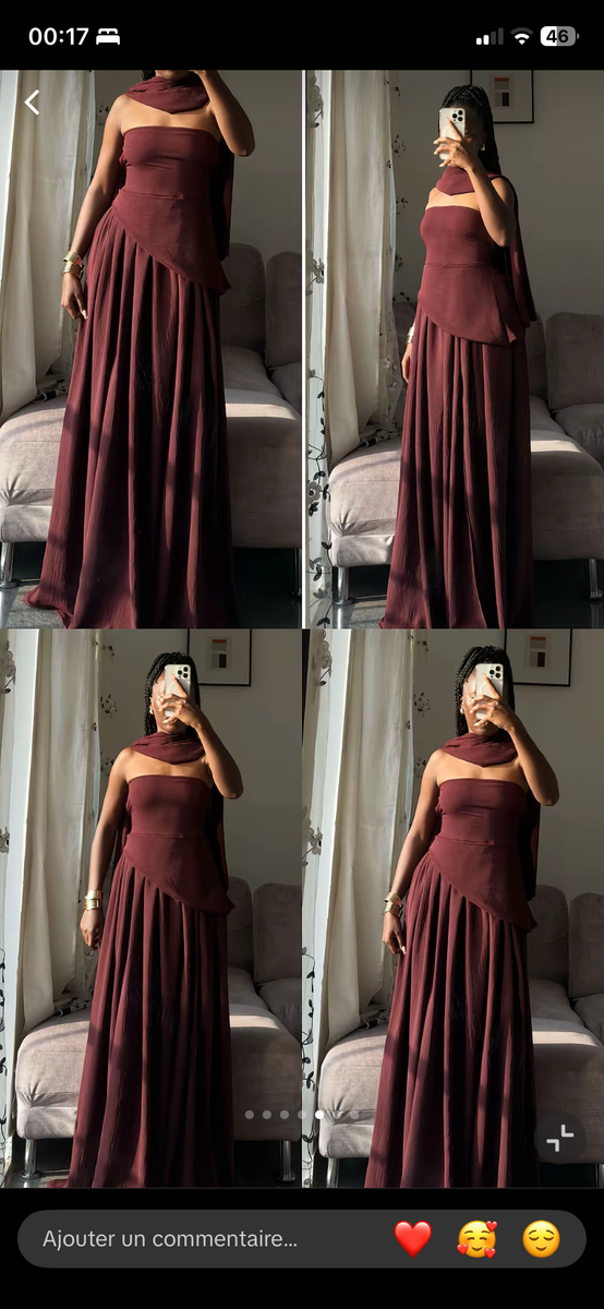 Robe élégante longue soirée