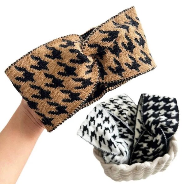 Bandeau tricot à motifs mode