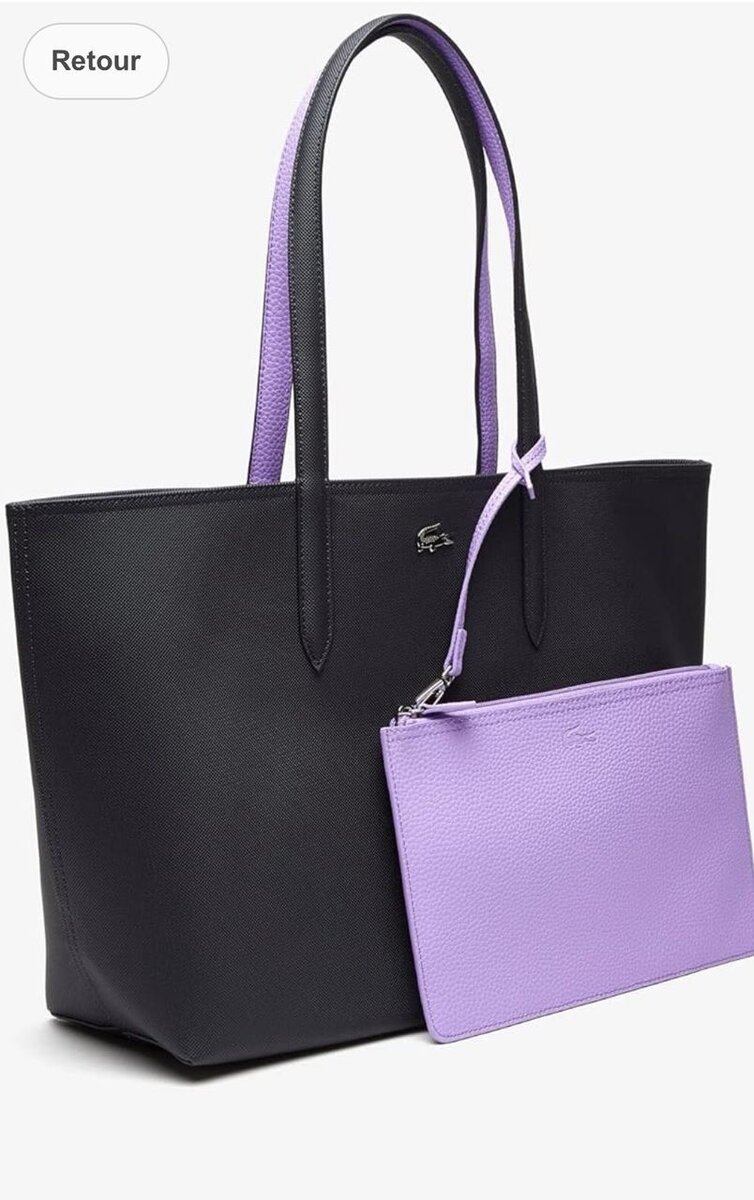 Cabas réversible avec pochette