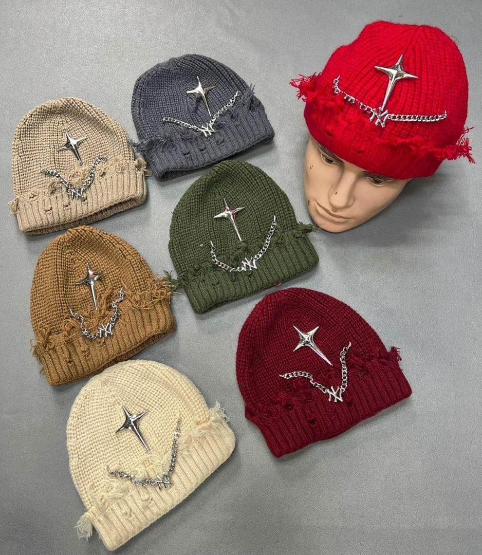 Bonnet en maille tendance