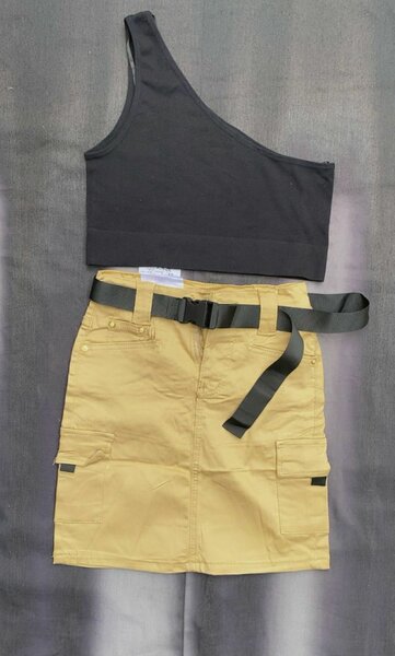 Jupe utilitaire avec ceinture