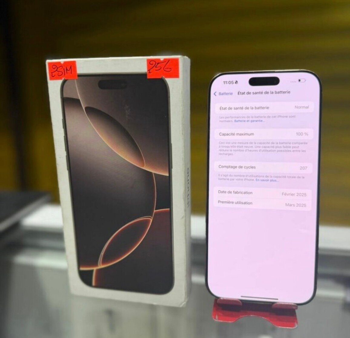 iPhone 16 Pro 256Go Blanc