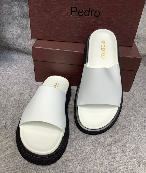 Mules Blancs Unisexes Pedro