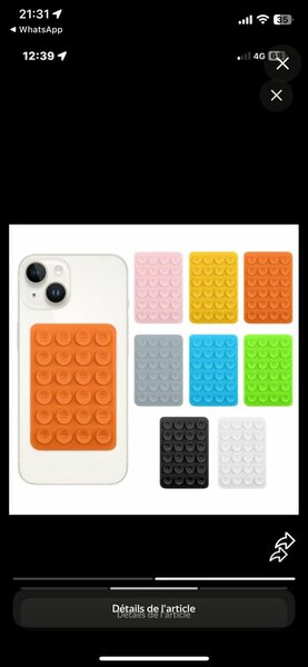 Support antidérapant téléphone