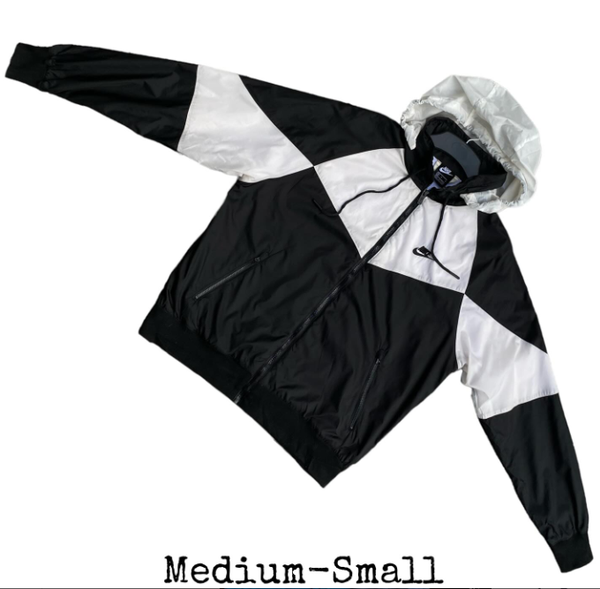Black & white Adidas windbreaker