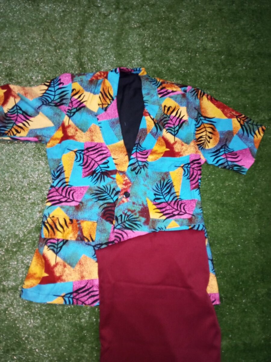 Ensemble veste pagne