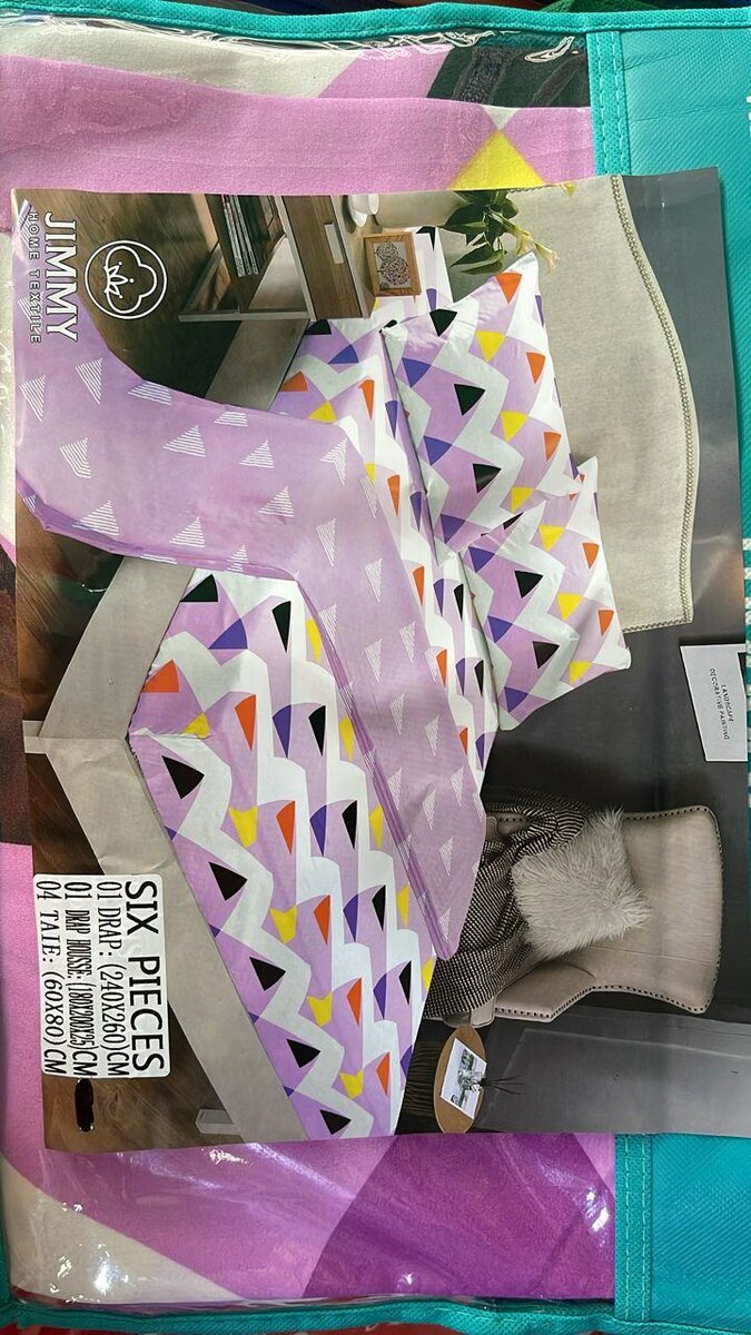 Draps de six pièces