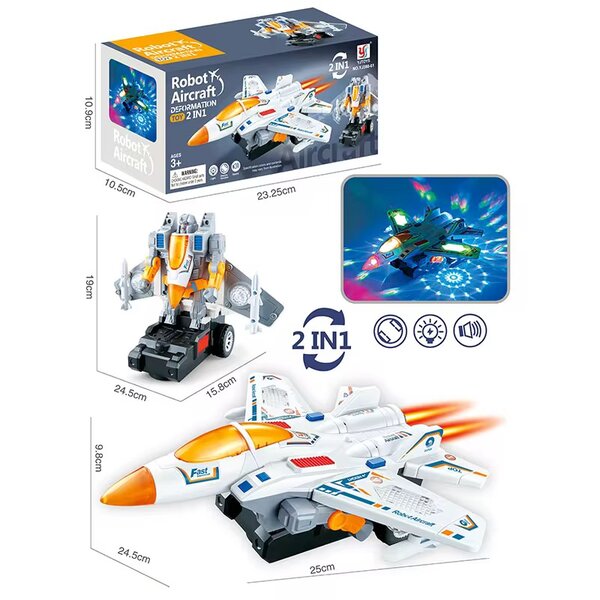Avion Robot Transformable 2-en-1