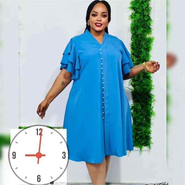 Robe ample à volants élégante