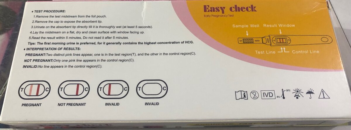 EASY CHECK PREGNANCY TEST