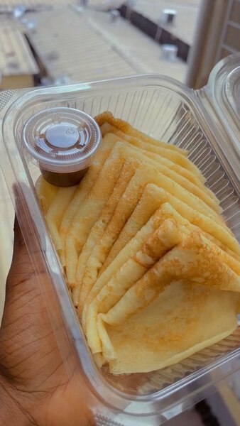 Crêpes nature + sup chocolat