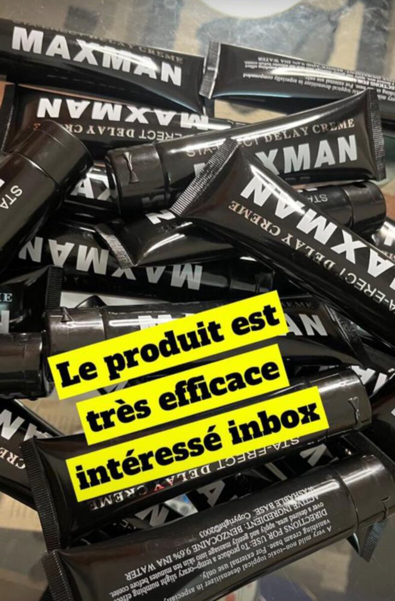 Crème retardante efficace Maxman