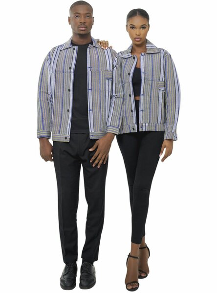 Veste unisexe à rayures élégantes