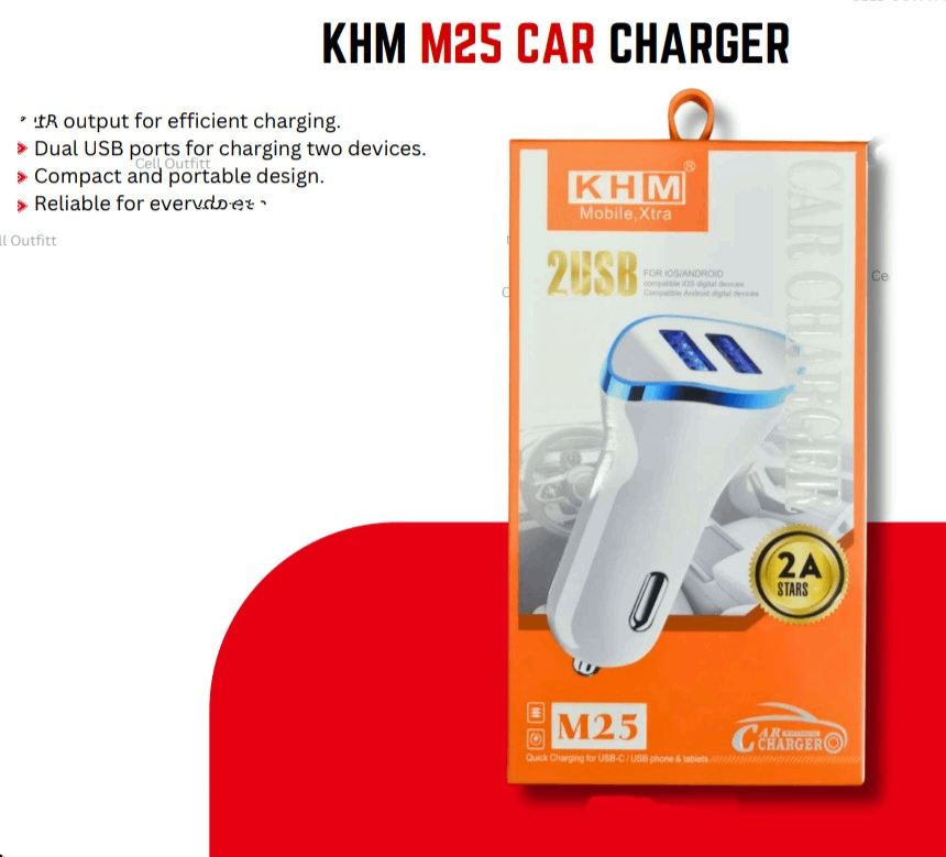 KHM M25 CAR CHARGER