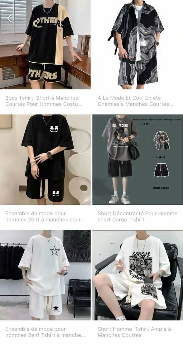 Ensemble décontracté homme