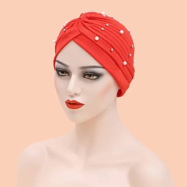 Turban en perles pour femmes