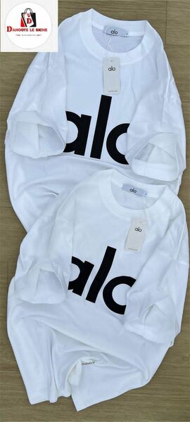 T-shirt blanc Alo logo