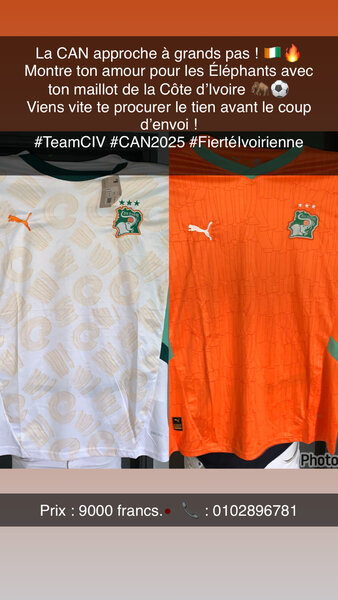 Maillot Équipe Côte d'Ivoire