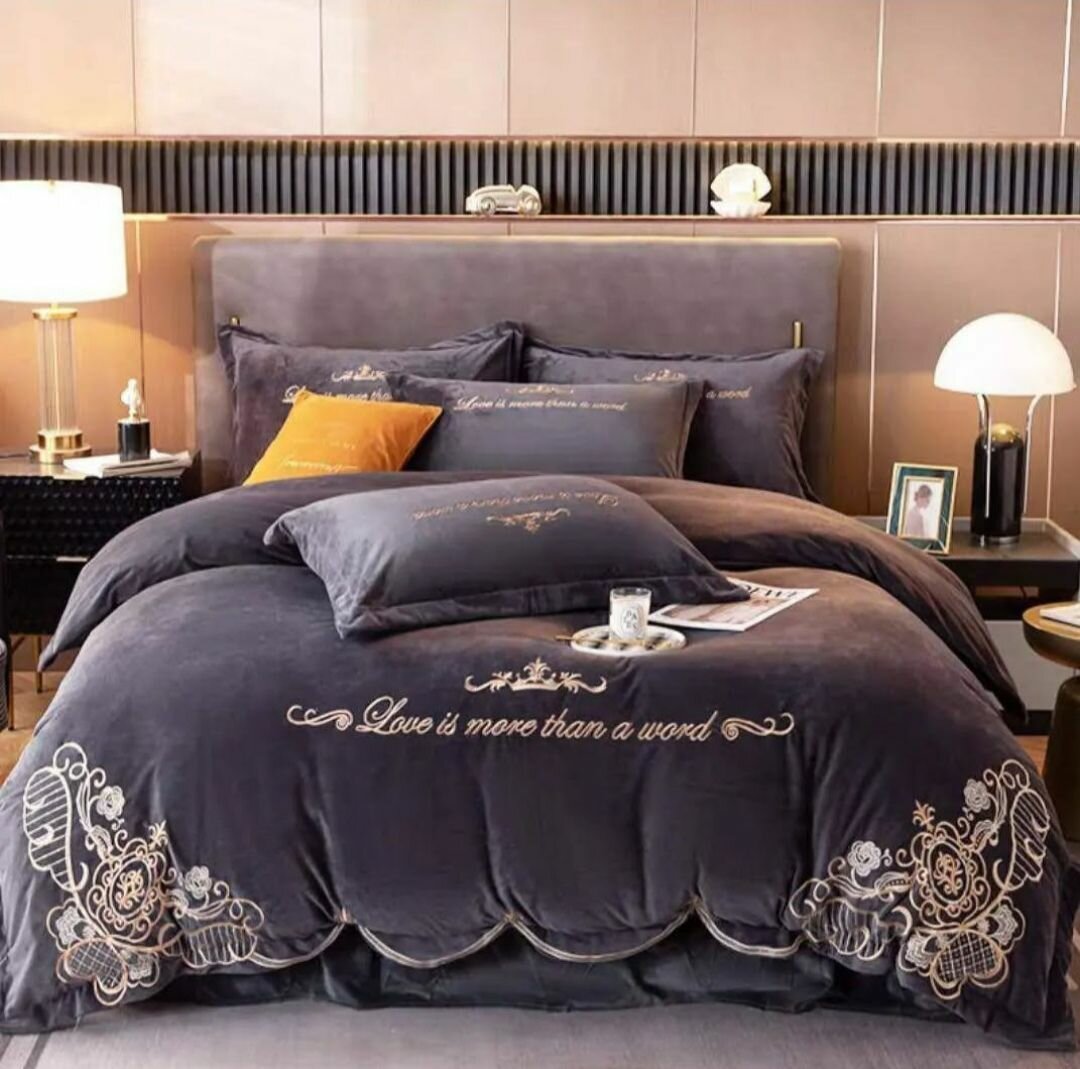 Бархатное постельное бельё)