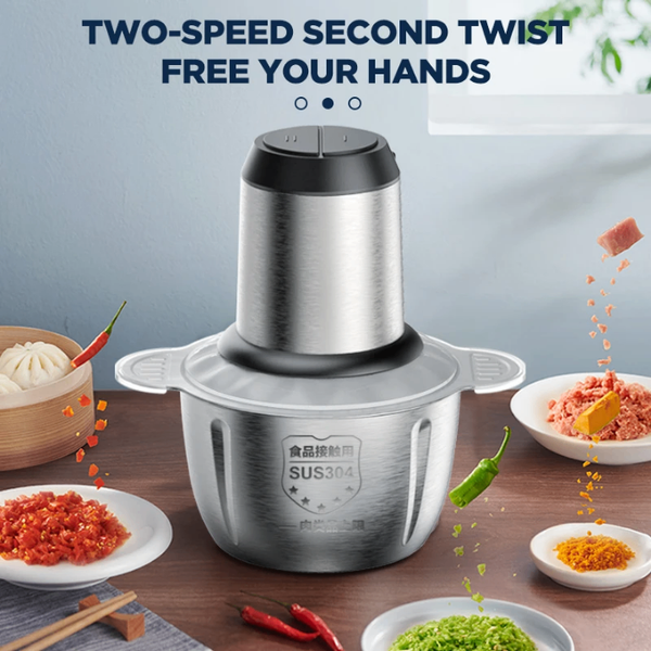 Hachoir électrique inox 5L