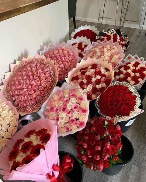 Bouquet de roses luxueux