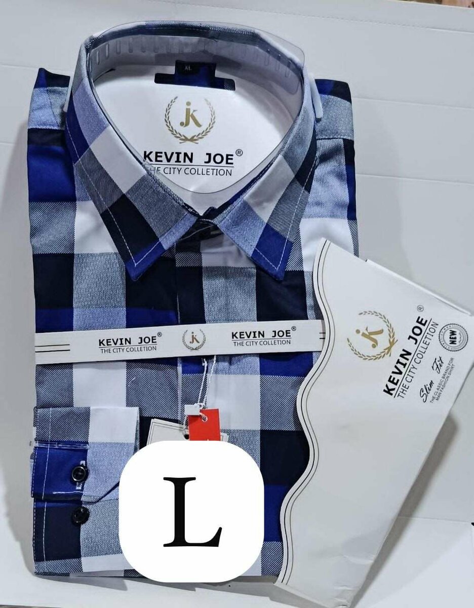 Chemise à carreaux pour homme