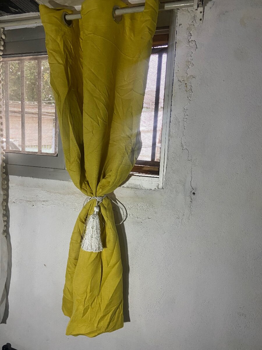 Rideau occultant jaune