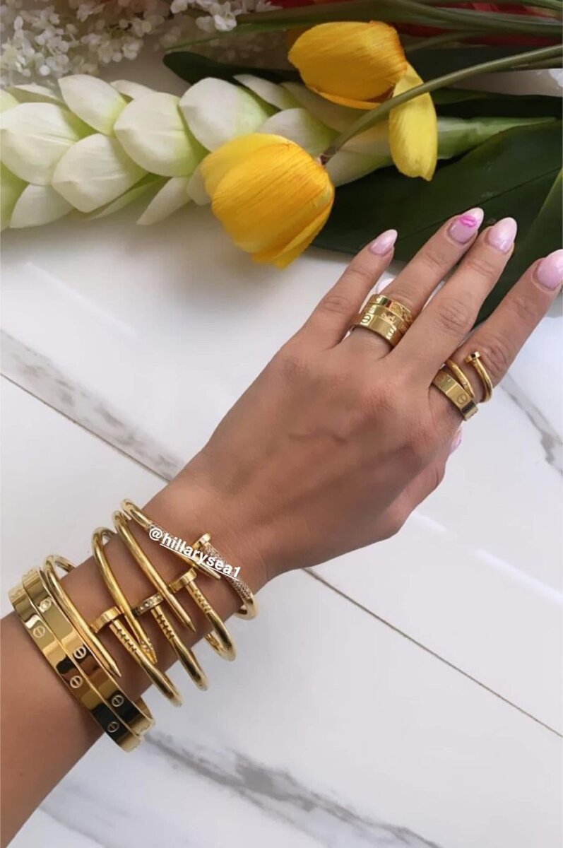 Bracelets tendance dorés