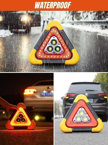 Triangle LED de Sécurité Étanche