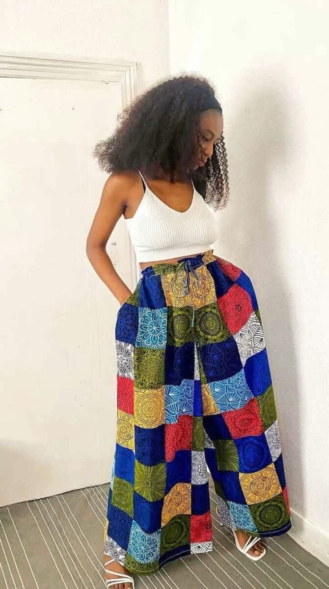 Pentalon gros bas chic