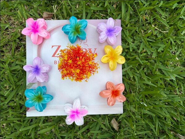 Pinces à cheveux fleuries